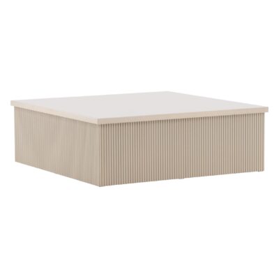 Luno Salontafel Moderne Elegantie Beige 90x90 cm afbeelding 12