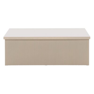 Luno Salontafel Moderne Elegantie Beige 90x90 cm afbeelding 1