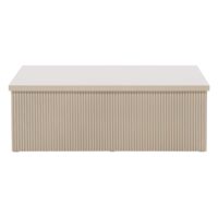Luno Salontafel Moderne Elegantie Beige 90x90 cm afbeelding 4