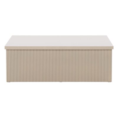 Luno Salontafel Moderne Elegantie Beige 90x90 cm afbeelding 4