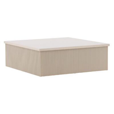 Luno Salontafel Moderne Elegantie Beige 90x90 cm afbeelding 9