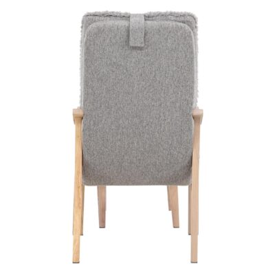 Ovo Lounge Stoel Eikenfineer Lichtgrijs afbeelding 7