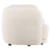 Yano 3-zitsbank beige zwart afbeelding 10