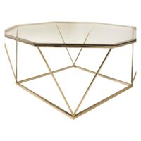 Aphi salontafel glas goud afbeelding 3