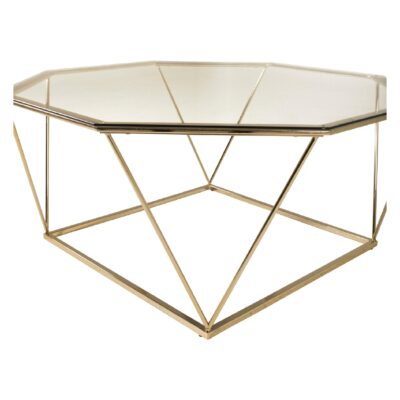 Aphi salontafel glas goud afbeelding 3