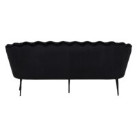 Piro Sofa 3-zits zwart fluweel afbeelding 2