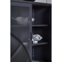 Industriële lage kast grijs staal afbeelding 16