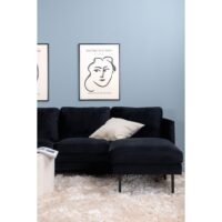 Jano U-Sofa zwart fluweel afbeelding 18