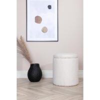 Off white Teddy poef afbeelding 5