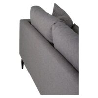 Scandinavische 3-zitsbank zwart grijs afbeelding 4
