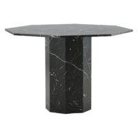 ronde eettafel zwart marmerpatroon afbeelding 11