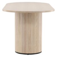 Livo Ovale Eettafel White Wash Fineer afbeelding 10