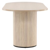 Livo Ovale Eettafel White Wash Fineer afbeelding 4
