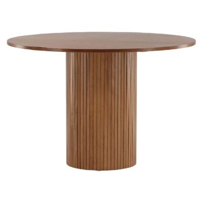 Ronde notenhouten eettafel afbeelding 12