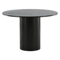 Havi ronde eettafel zwart fineer afbeelding 1