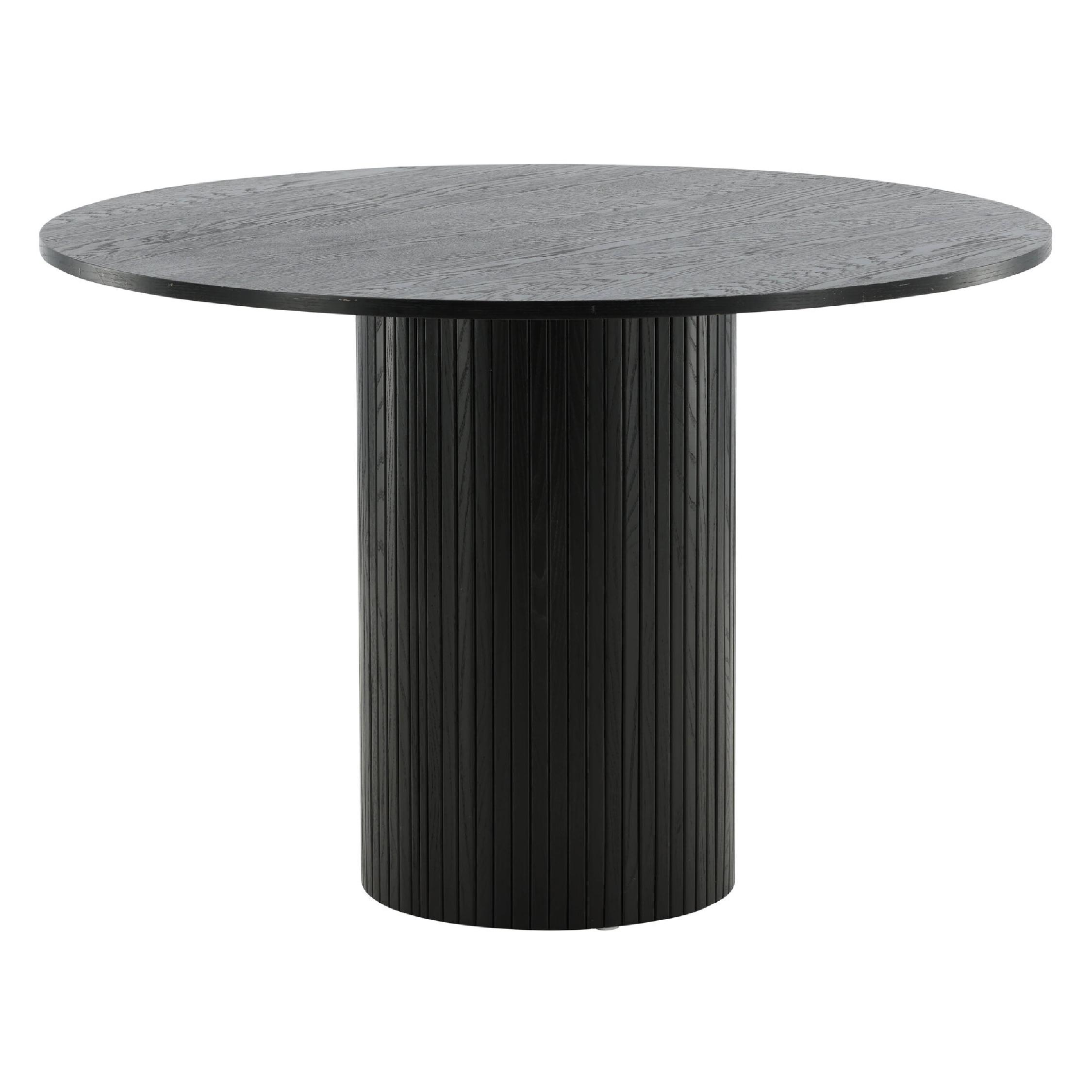 Havi ronde eettafel zwart fineer afbeelding 1