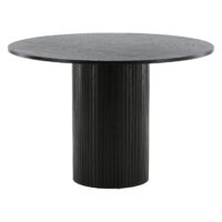 Havi ronde eettafel zwart fineer afbeelding 10