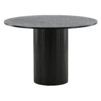 Havi ronde eettafel zwart fineer afbeelding 2