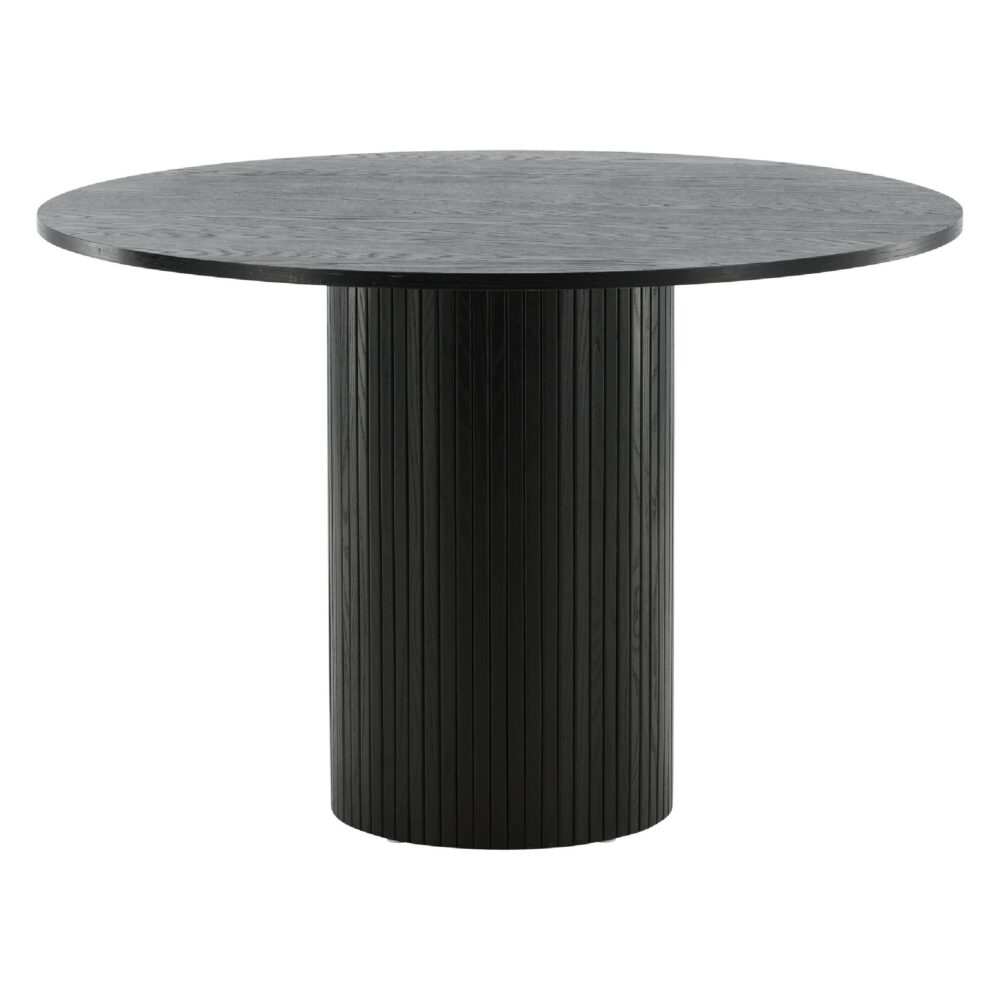 Havi ronde eettafel zwart fineer afbeelding 3