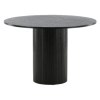 Havi ronde eettafel zwart fineer afbeelding 4