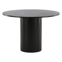 Havi ronde eettafel zwart fineer afbeelding 5
