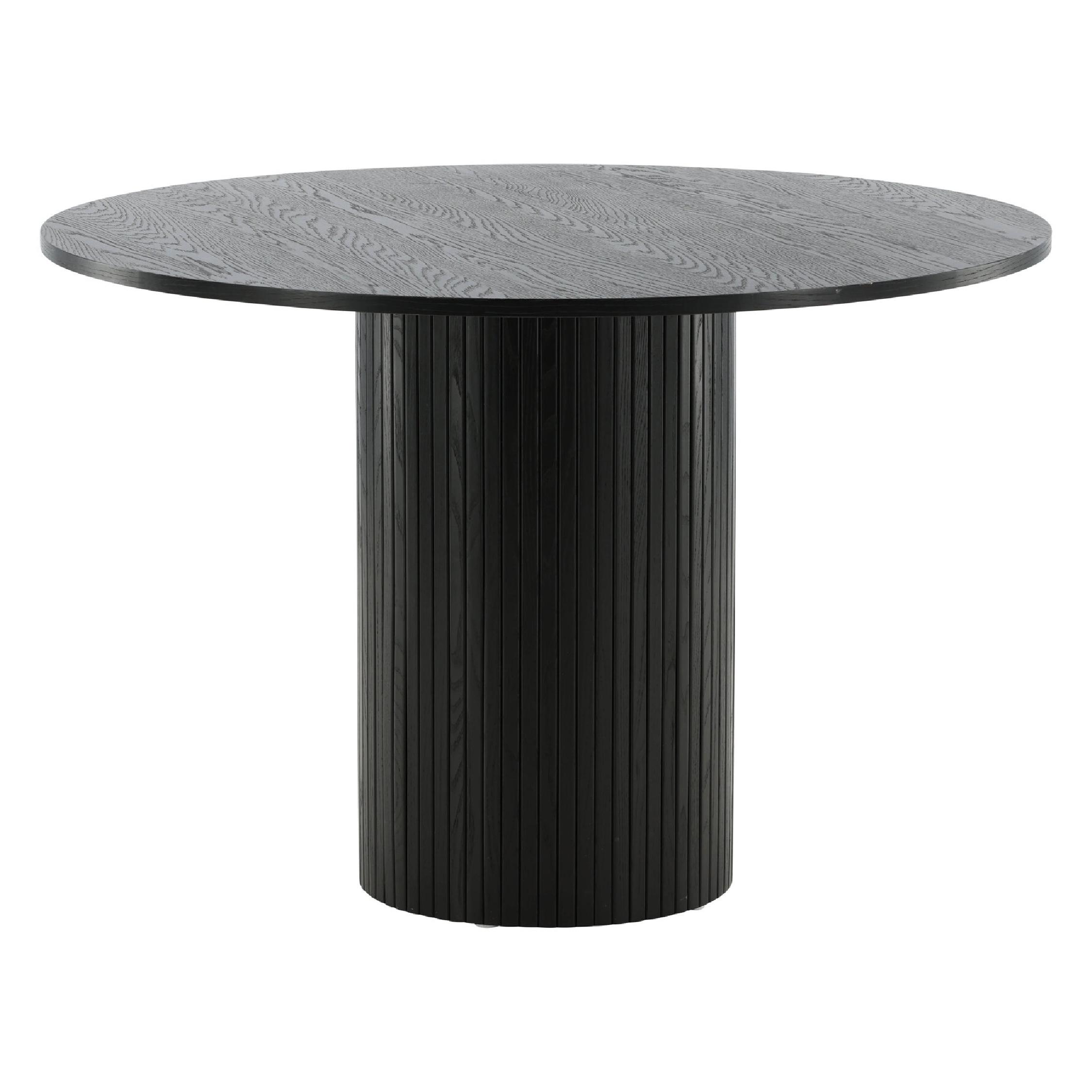 Havi ronde eettafel zwart fineer afbeelding 5
