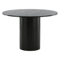 Havi ronde eettafel zwart fineer afbeelding 6