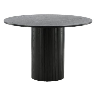Havi ronde eettafel zwart fineer afbeelding 7