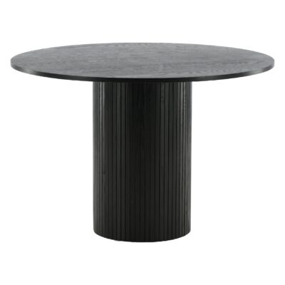 Havi ronde eettafel zwart fineer afbeelding 8