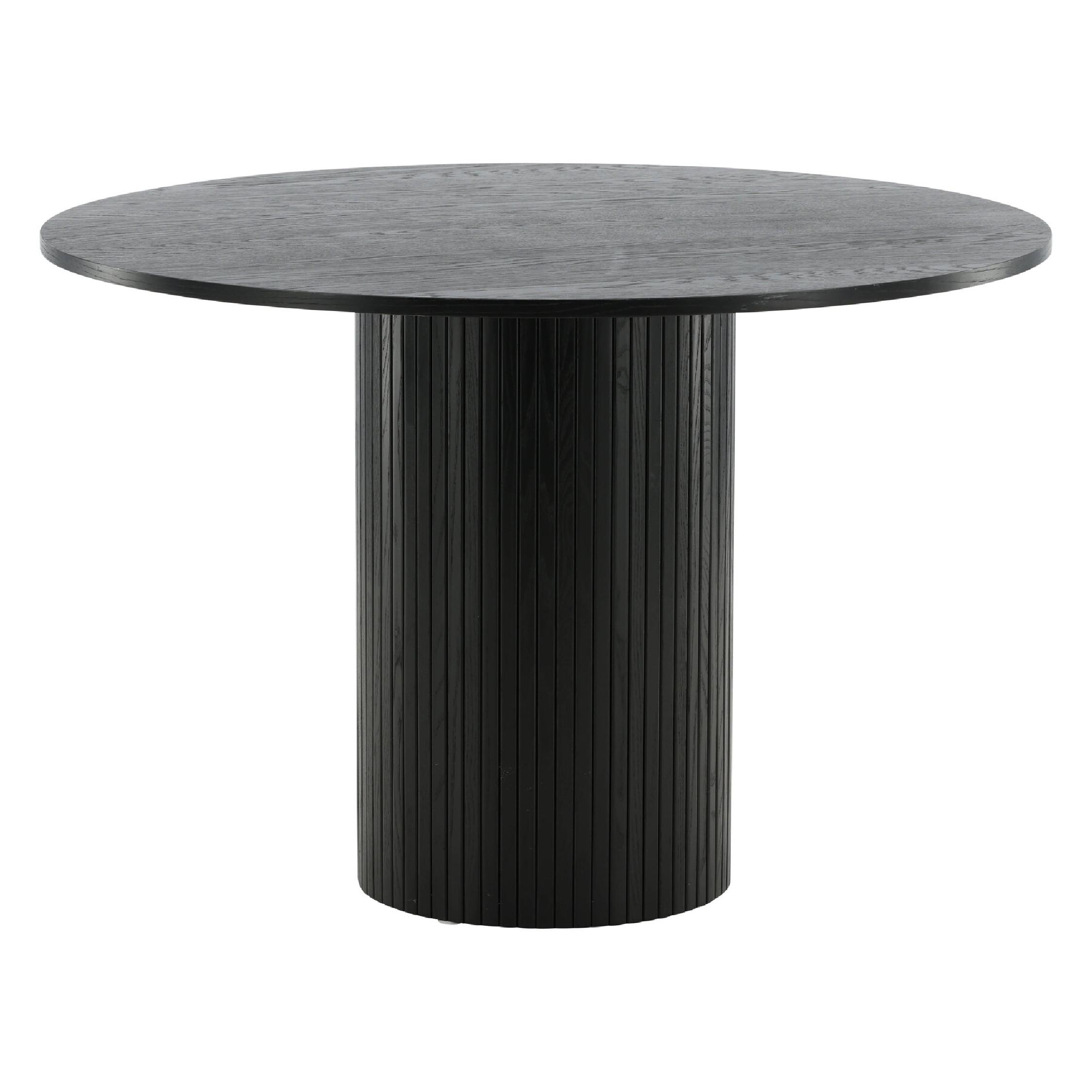 Havi ronde eettafel zwart fineer afbeelding 8