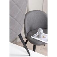 Luxe eetkamerstoelen zwart grijs afbeelding 19