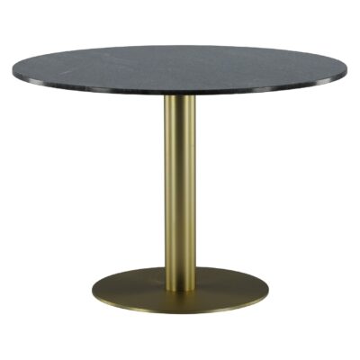 Ronde marmeren eettafel donkergrijs afbeelding 10