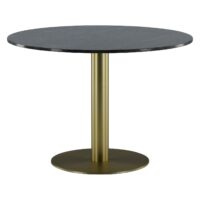 Ronde marmeren eettafel donkergrijs afbeelding 12