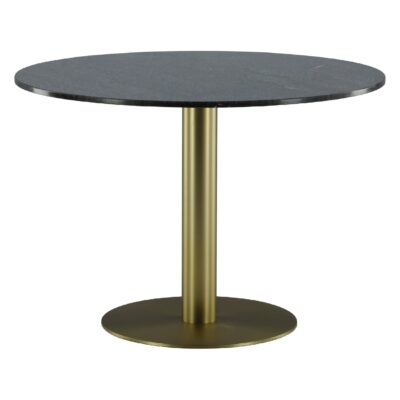 Ronde marmeren eettafel donkergrijs afbeelding 4