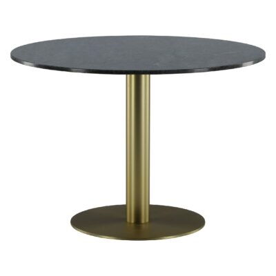 Ronde marmeren eettafel donkergrijs afbeelding 5