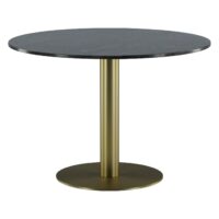 Ronde marmeren eettafel donkergrijs afbeelding 6