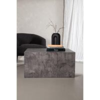 Salontafel industrieel design grijs marmerlook afbeelding 6