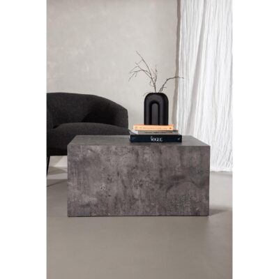 Salontafel industrieel design grijs marmerlook afbeelding 6