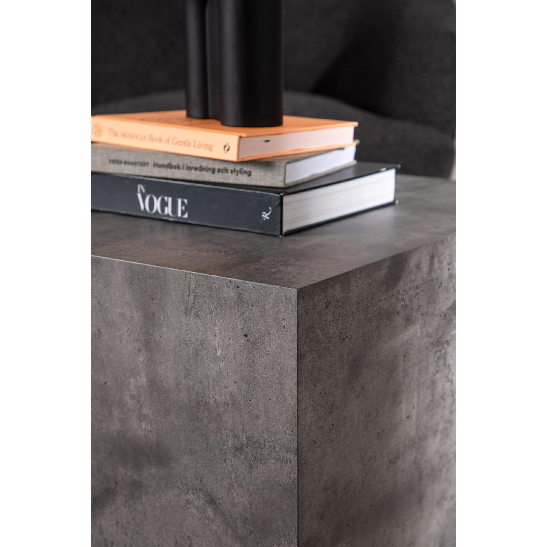 Salontafel industrieel design grijs marmerlook afbeelding 8