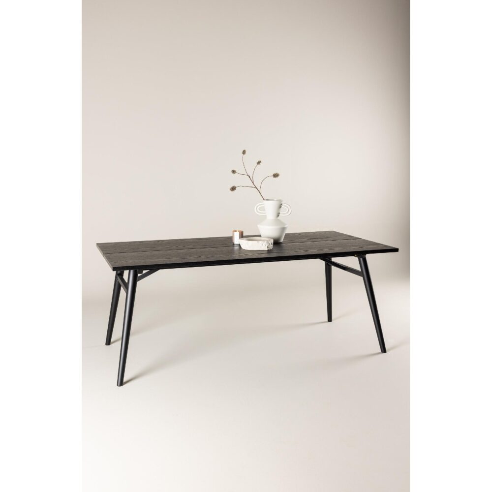 Eettafel Zwart Geborsteld afbeelding 6