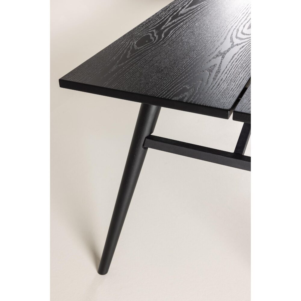 Eettafel Zwart Geborsteld afbeelding 9
