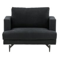 Zwarte Fauteuil Stijlvol afbeelding 1