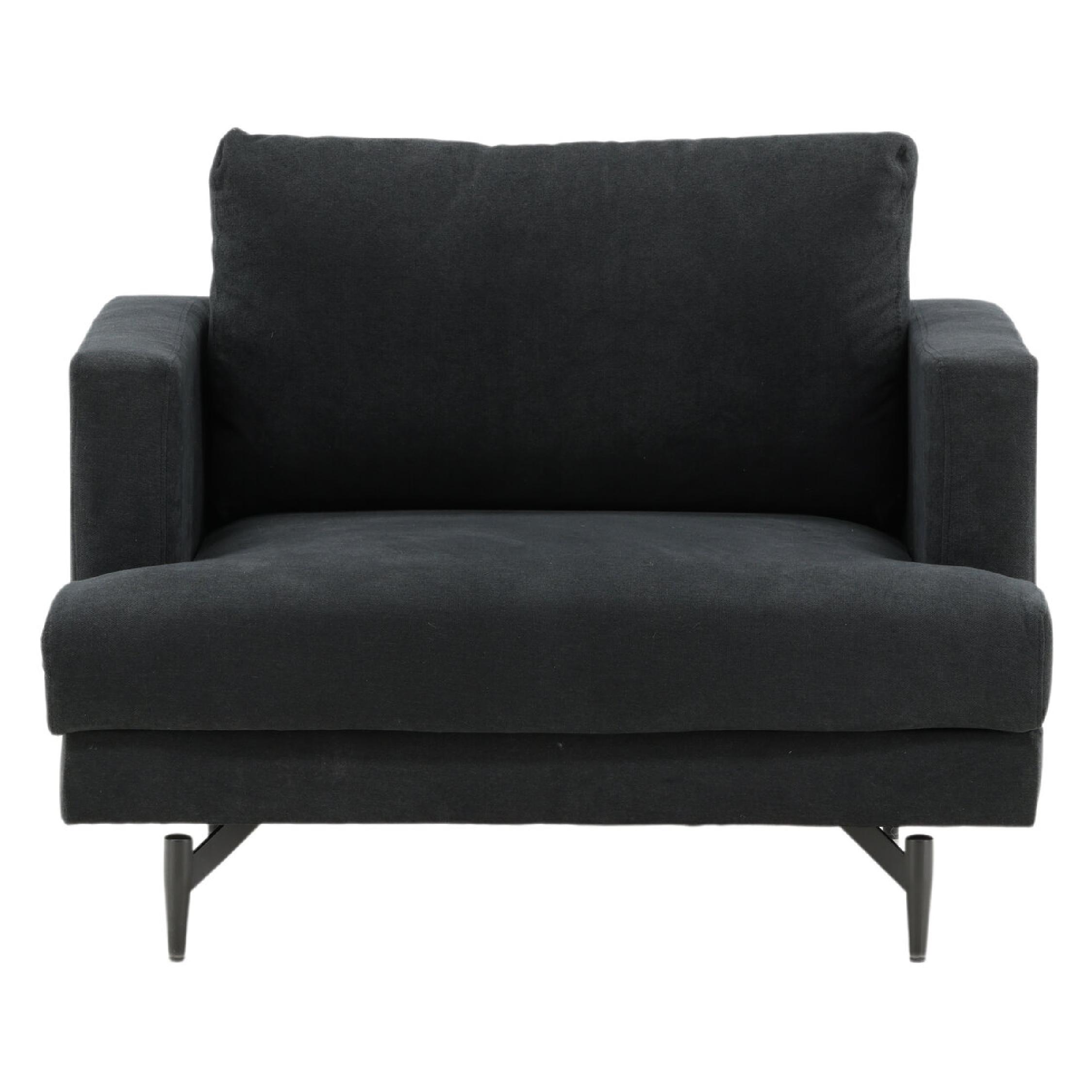 Zwarte Fauteuil Stijlvol afbeelding 1