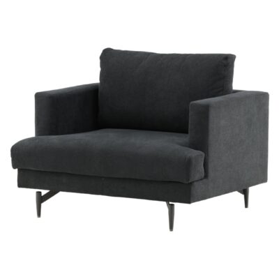 Zwarte Fauteuil Stijlvol afbeelding 2