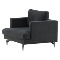 Zwarte Fauteuil Stijlvol afbeelding 3