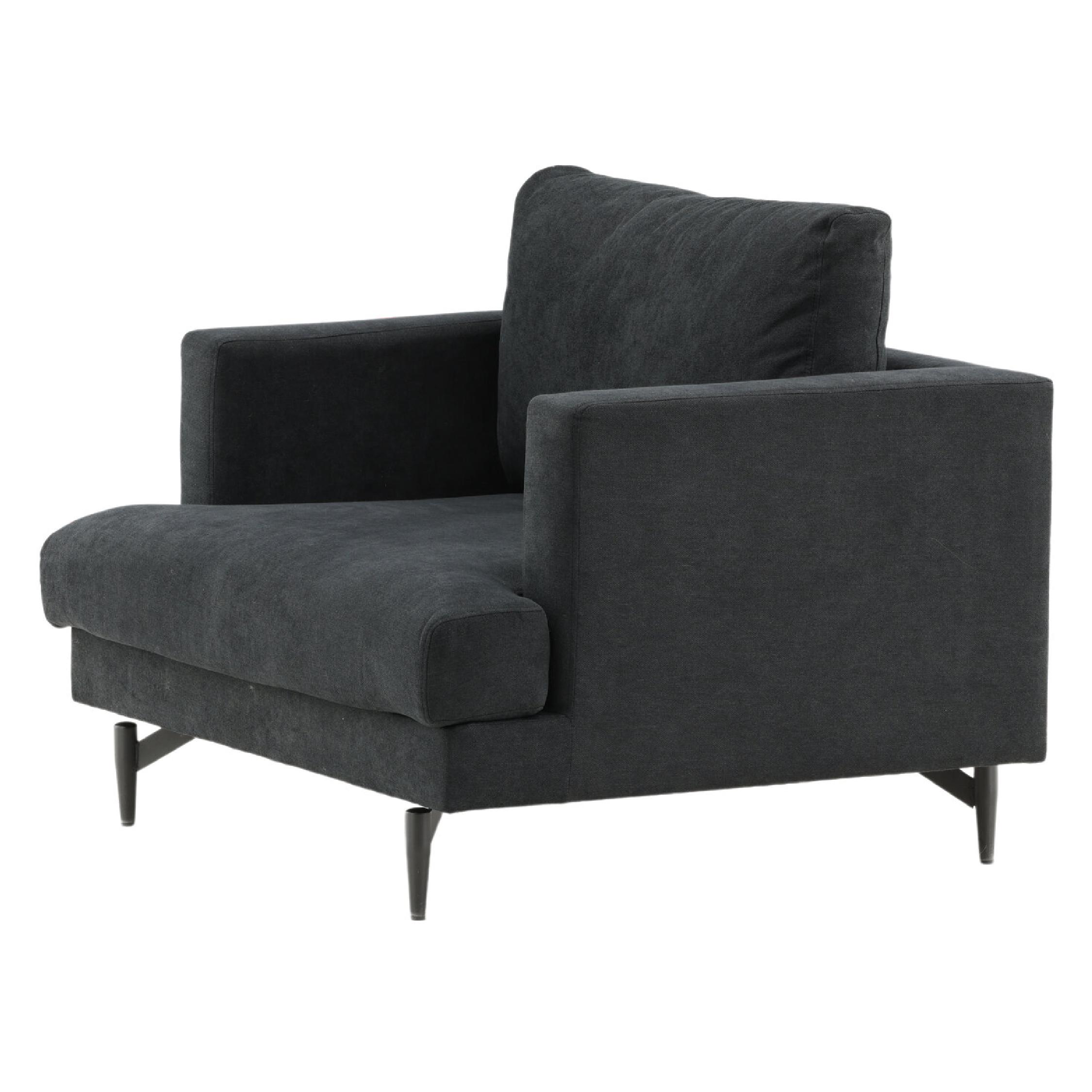 Zwarte Fauteuil Stijlvol afbeelding 3