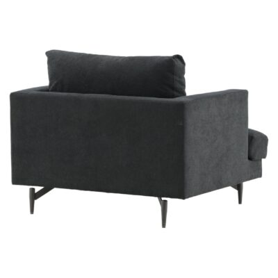 Zwarte Fauteuil Stijlvol afbeelding 4