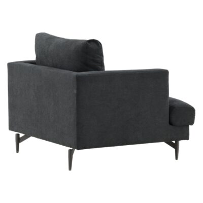 Zwarte Fauteuil Stijlvol afbeelding 5