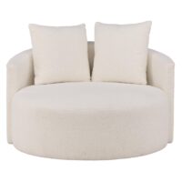 Weston Sofa Witte Teddy Stof afbeelding 1