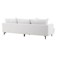 Beige linnen 3-zitsbank afbeelding 4